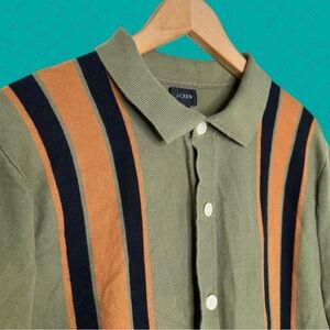 J. Crew Knitted Button Up Shirt